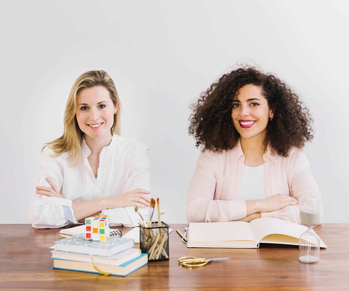 Students studying together